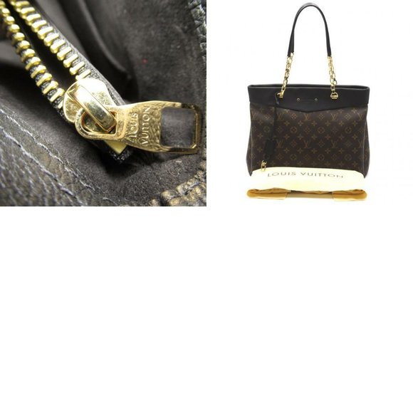 Pallas Shopper Monogram Canvas Black Shoulder Bag - Picture 9 of 9